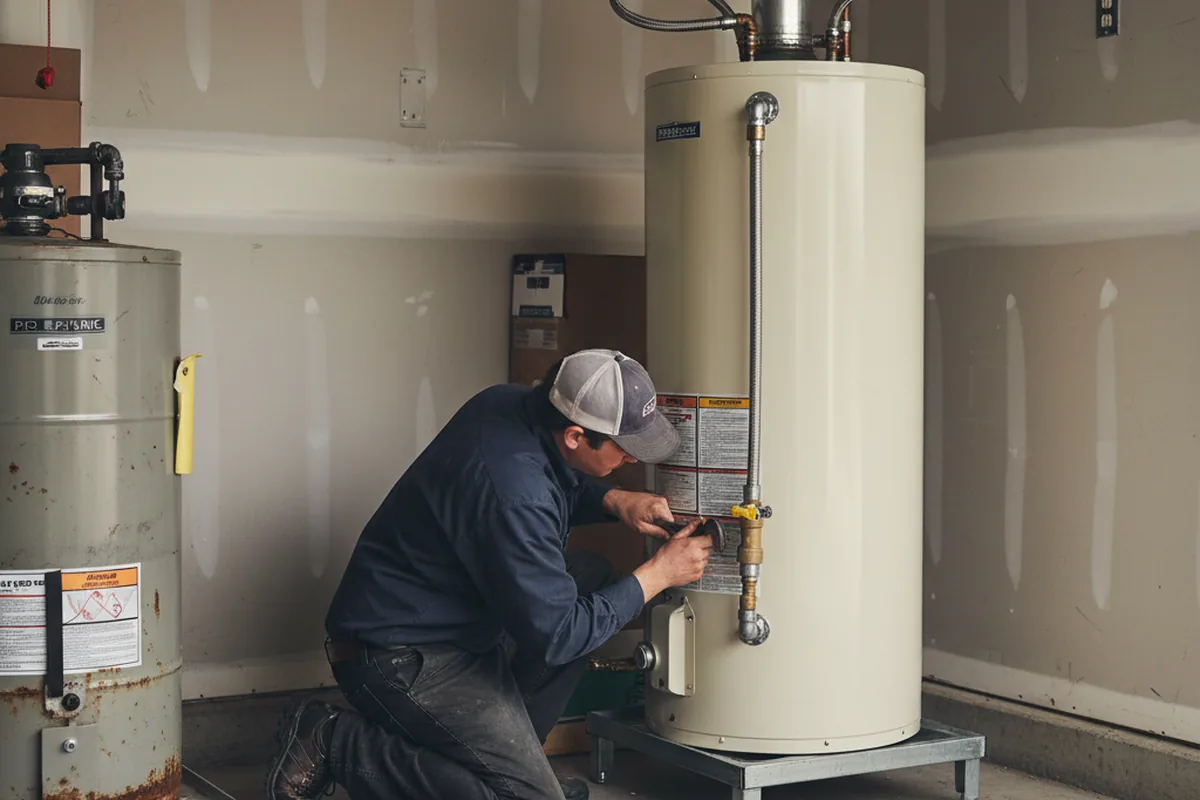 Water heater and shutoff valve replacement in Fredericktown